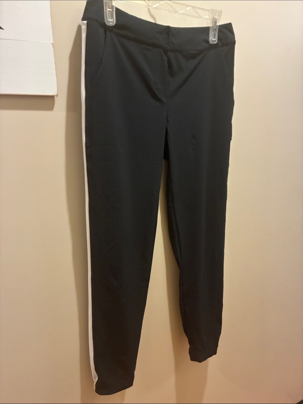 925 fit joggers with white side stripe